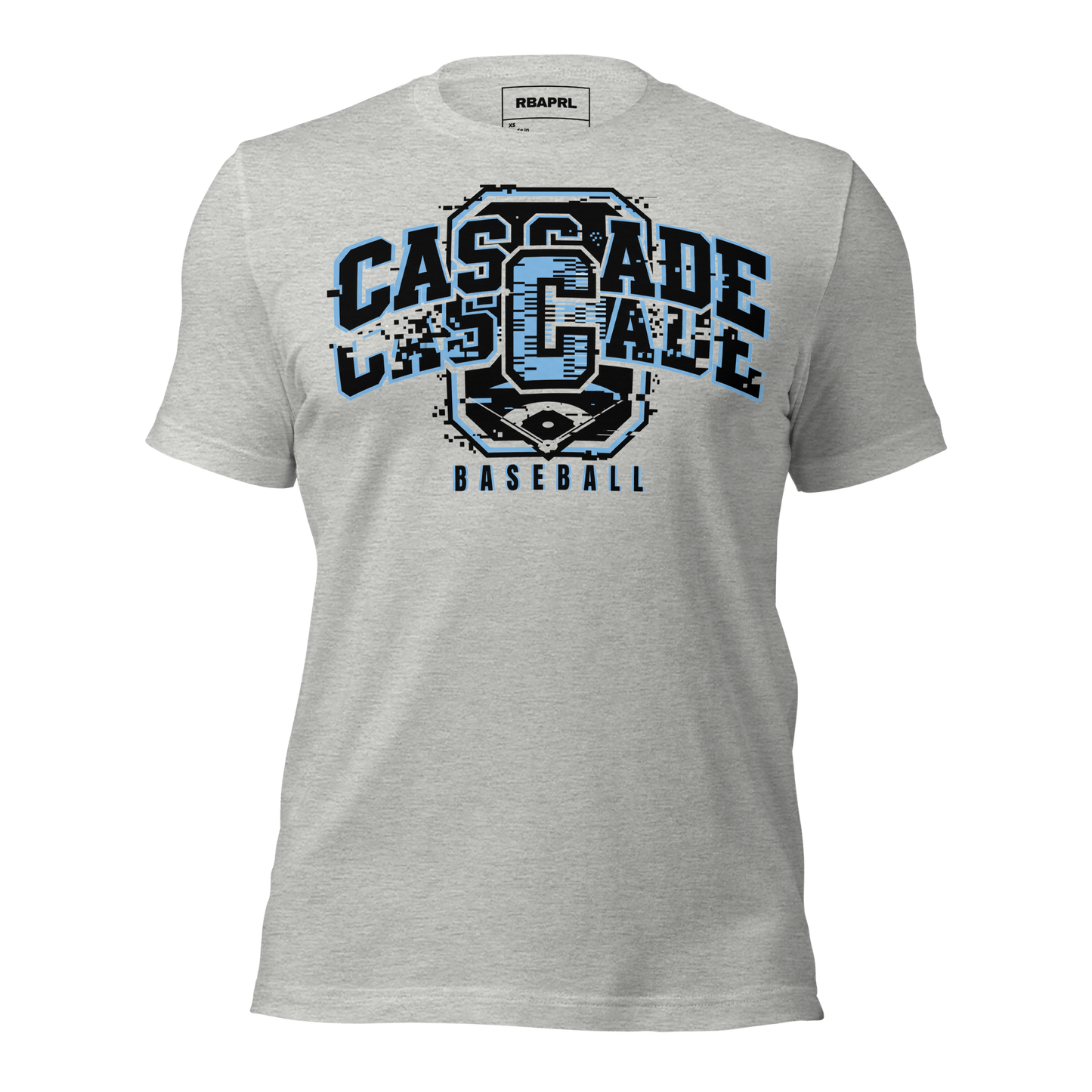Cascade Cadets Baseball T-Shirt in Athletic Heather – Indiana Spirit Wear by Hometown Gameday Co.