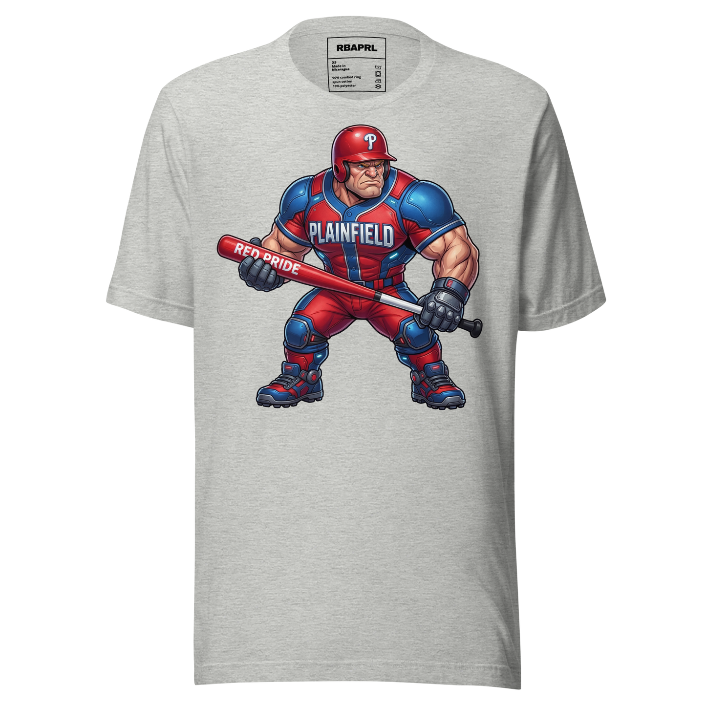 Plainfield Quakers Baseball T-Shirt in Athletic Heather – Indiana Spirit Wear by Hometown Gameday Co.