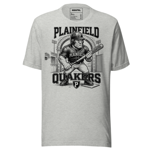 Plainfield Quakers Baseball T-Shirt in Athletic Heather – Indiana Spirit Wear by Hometown Gameday Co.