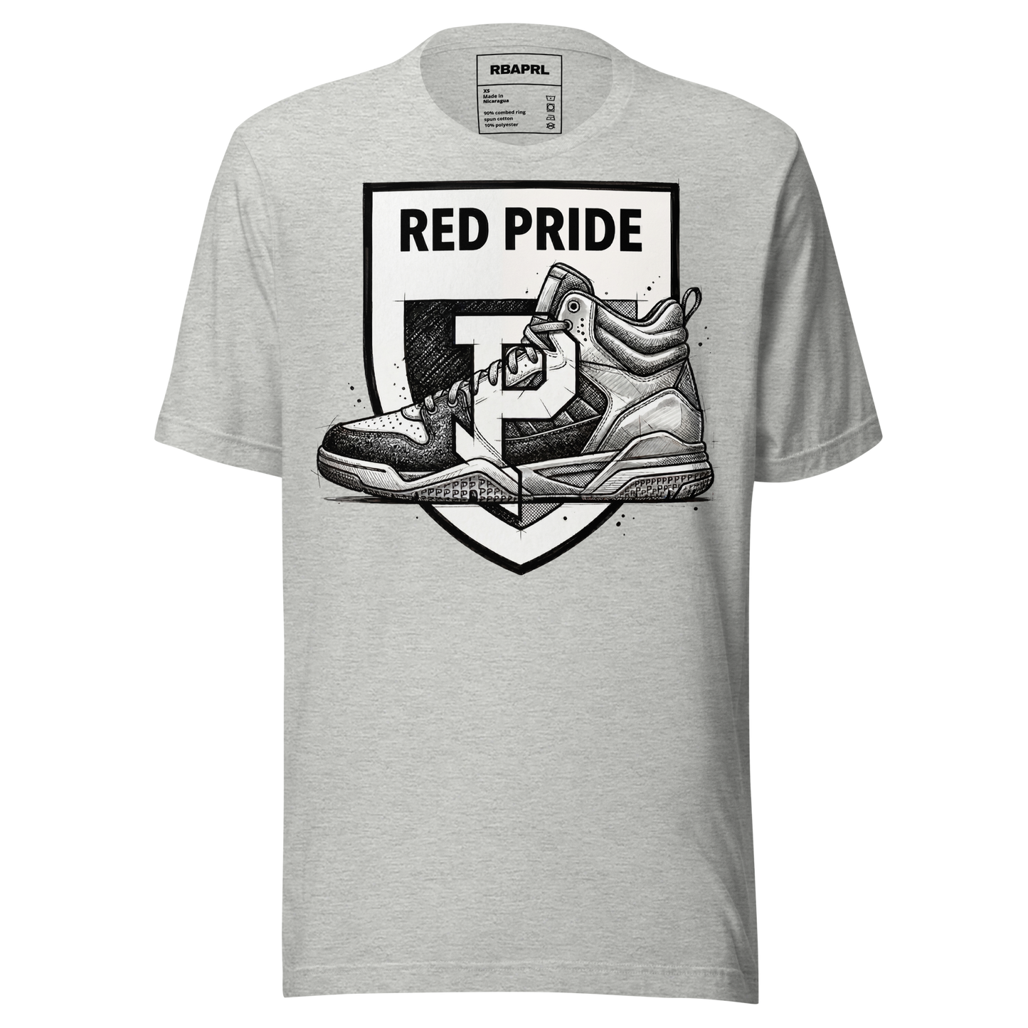 Plainfield Quakers Basketball T-Shirt in Athletic Heather – Indiana Spirit Wear by Hometown Gameday Co.