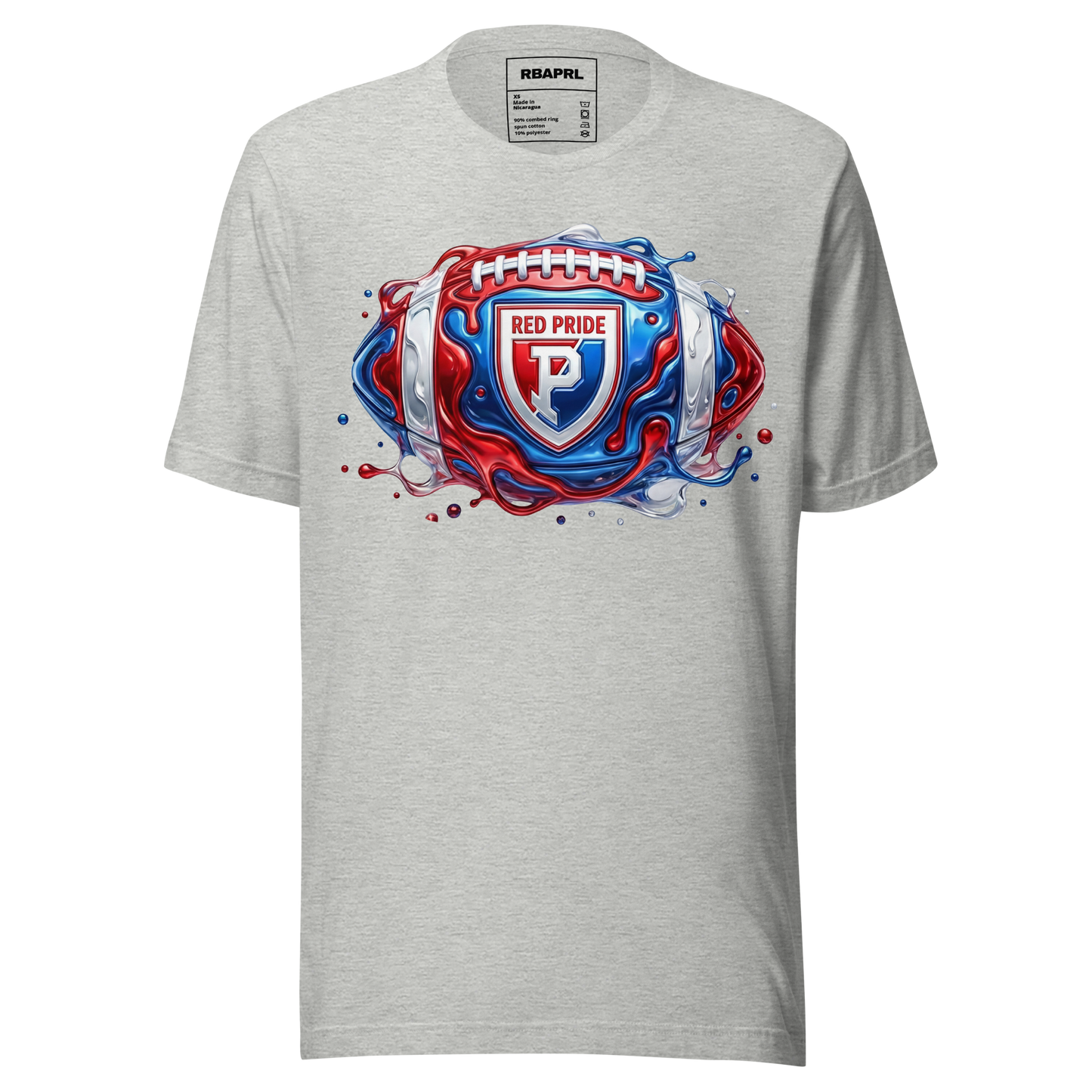Plainfield Quakers Football T-Shirt in Athletic Heather – Indiana Spirit Wear by Hometown Gameday Co.