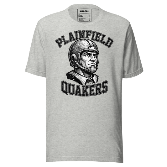 Plainfield Quakers Football T-Shirt in Athletic Heather – Indiana Spirit Wear by Hometown Gameday Co.
