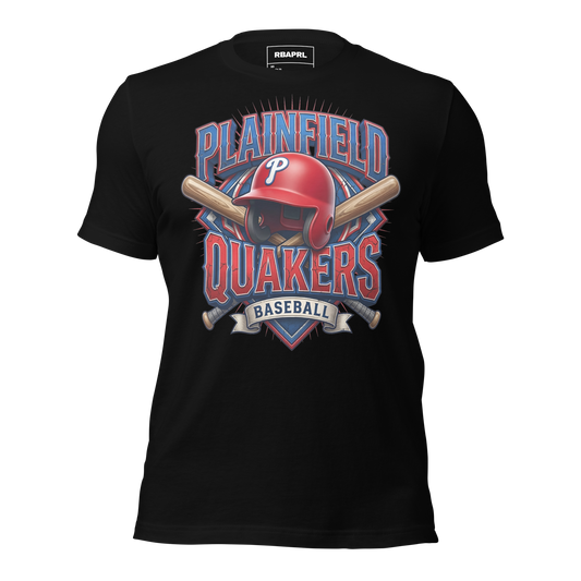 Plainfield Quakers Baseball T-Shirt in Black – Indiana Spirit Wear by Hometown Gameday Co.