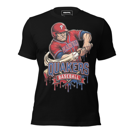 Plainfield Quakers Baseball T-Shirt in Black – Indiana Spirit Wear by Hometown Gameday Co.