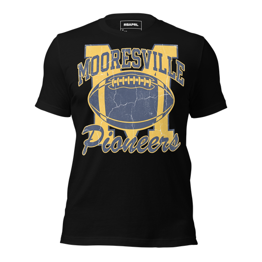 Mooresville Pioneers Football T-Shirt in Black – Indiana Spirit Wear by Hometown Gameday Co.