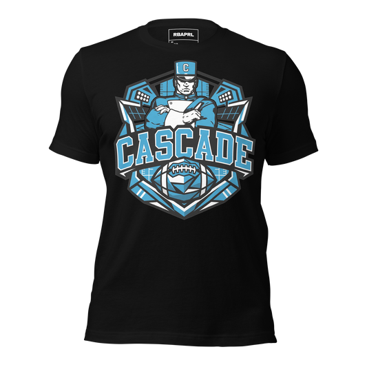 Cascade Cadets Football T-Shirt in Black – Indiana Spirit Wear by Hometown Gameday Co.