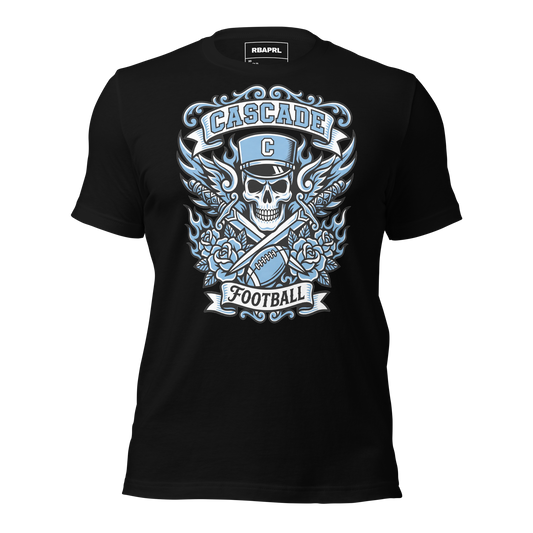 Cascade Cadets Football T-Shirt in Black – Indiana Spirit Wear by Hometown Gameday Co.
