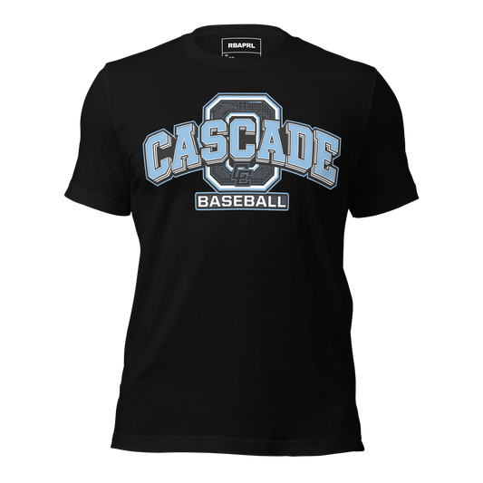 Cascade Cadets Baseball T-Shirt in Black – Indiana Spirit Wear by Hometown Gameday Co.