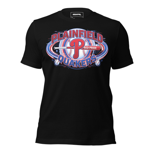Plainfield Quakers Baseball T-Shirt in Black – Indiana Spirit Wear by Hometown Gameday Co.