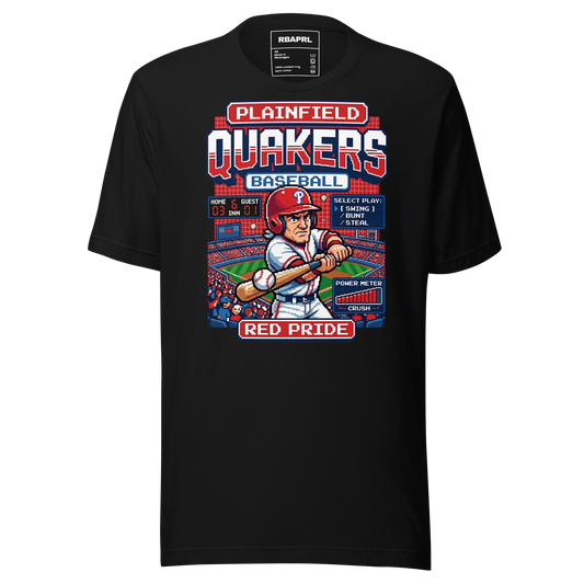 Plainfield Quakers Baseball T-Shirt in Black – Indiana Spirit Wear by Hometown Gameday Co.