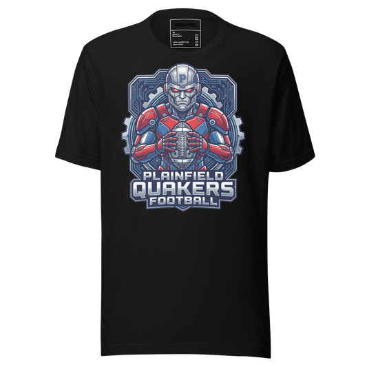 Plainfield Quakers Football T-Shirt in Black – Indiana Spirit Wear by Hometown Gameday Co.