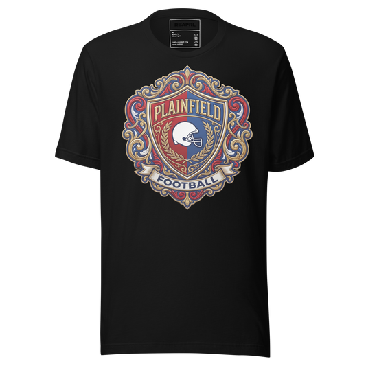 Plainfield Quakers Football T-Shirt in Black – Indiana Spirit Wear by Hometown Gameday Co.