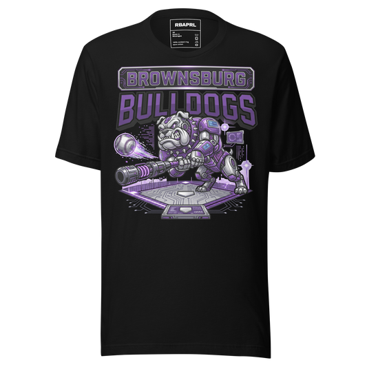 Brownsburg Bulldogs Baseball T-Shirt in Black – Indiana Spirit Wear by Hometown Gameday Co.