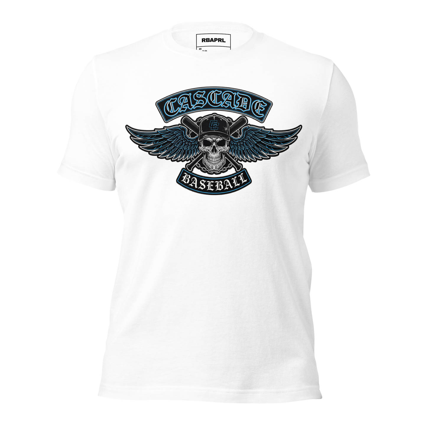 Cascade Cadets Baseball T-Shirt in White – Indiana Spirit Wear by Hometown Gameday Co.
