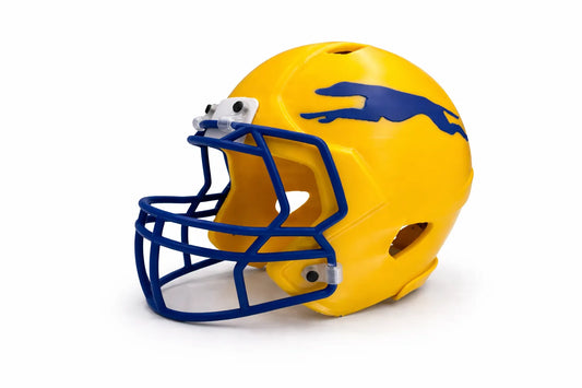 Carmel Greyhounds Mini Football Helmet – Custom 3D Printed by RB3D by Reflekt Branding