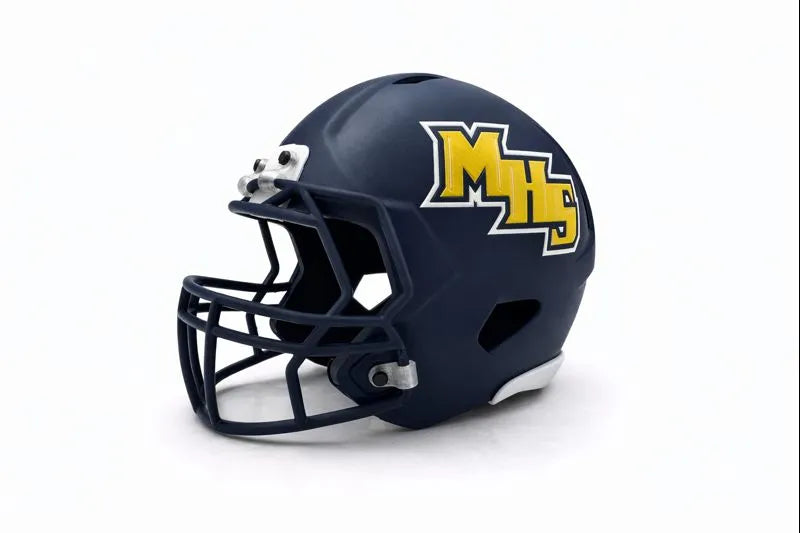 Mooresville Pioneers Mini Football Helmet – Custom 3D Printed by RB3D by Reflekt Branding