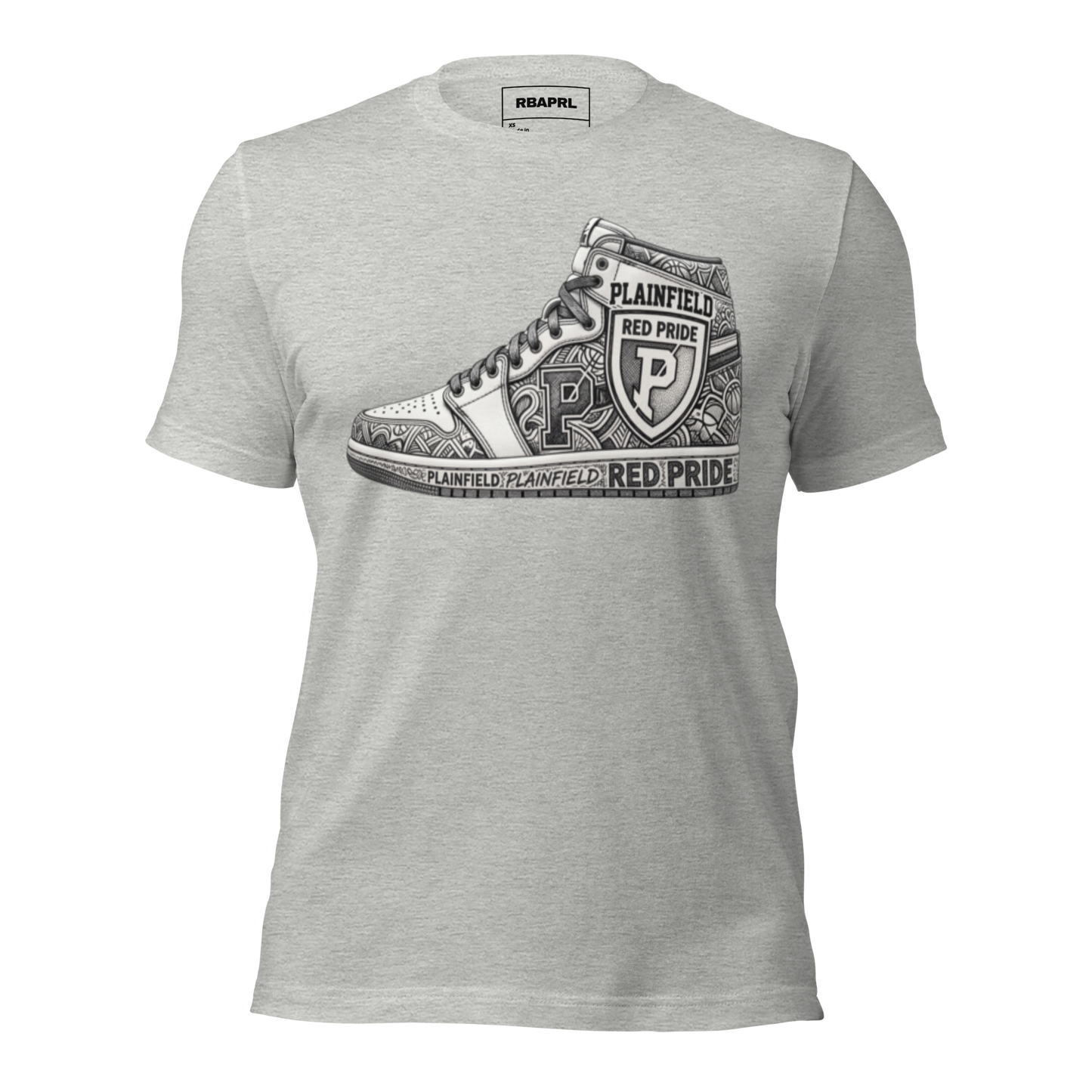 Plainfield Quakers Basketball T-Shirt in Athletic Heather – Indiana Spirit Wear by Hometown Gameday Co.