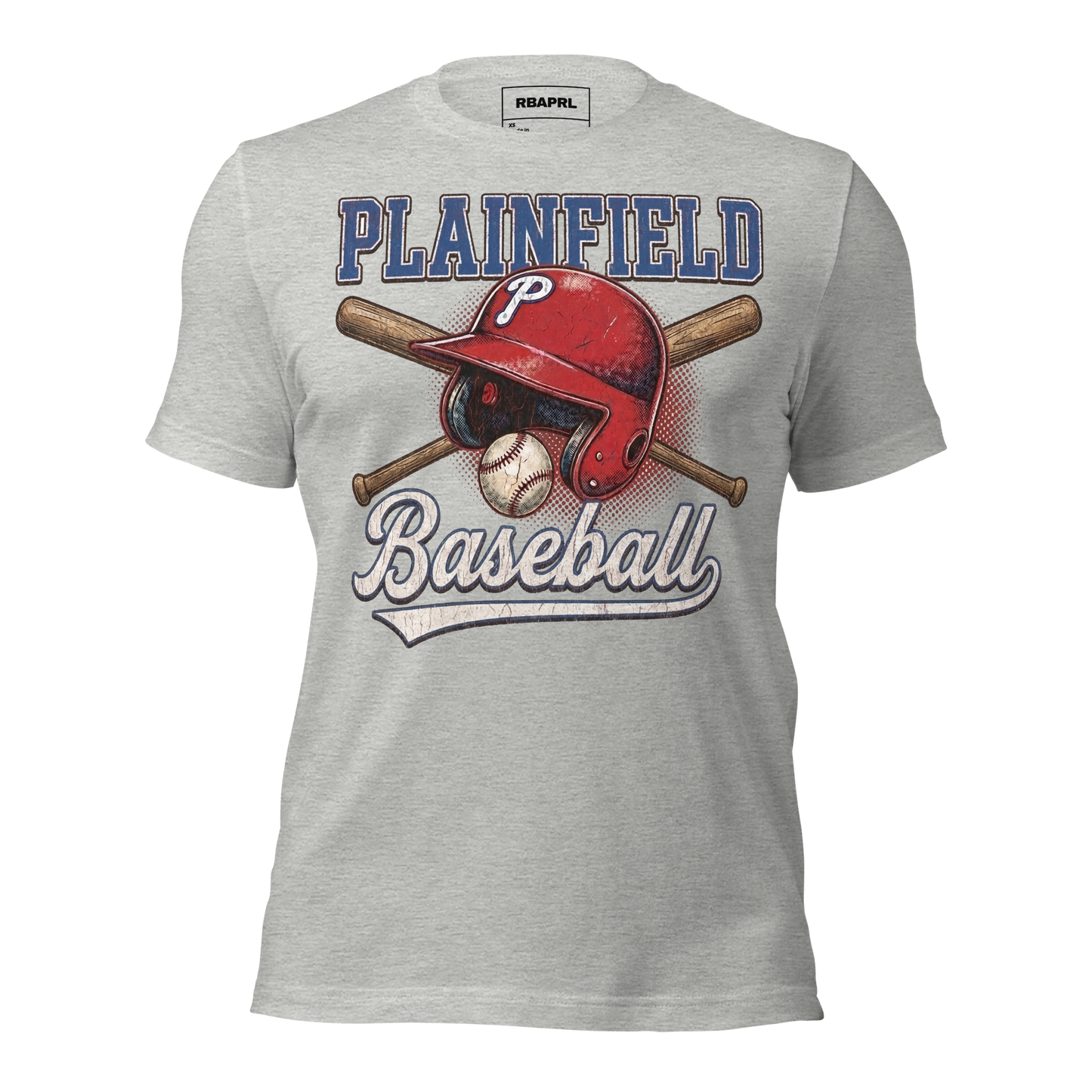 Plainfield Quakers Baseball T-Shirt in Athletic Heather – Indiana Spirit Wear by Hometown Gameday Co.