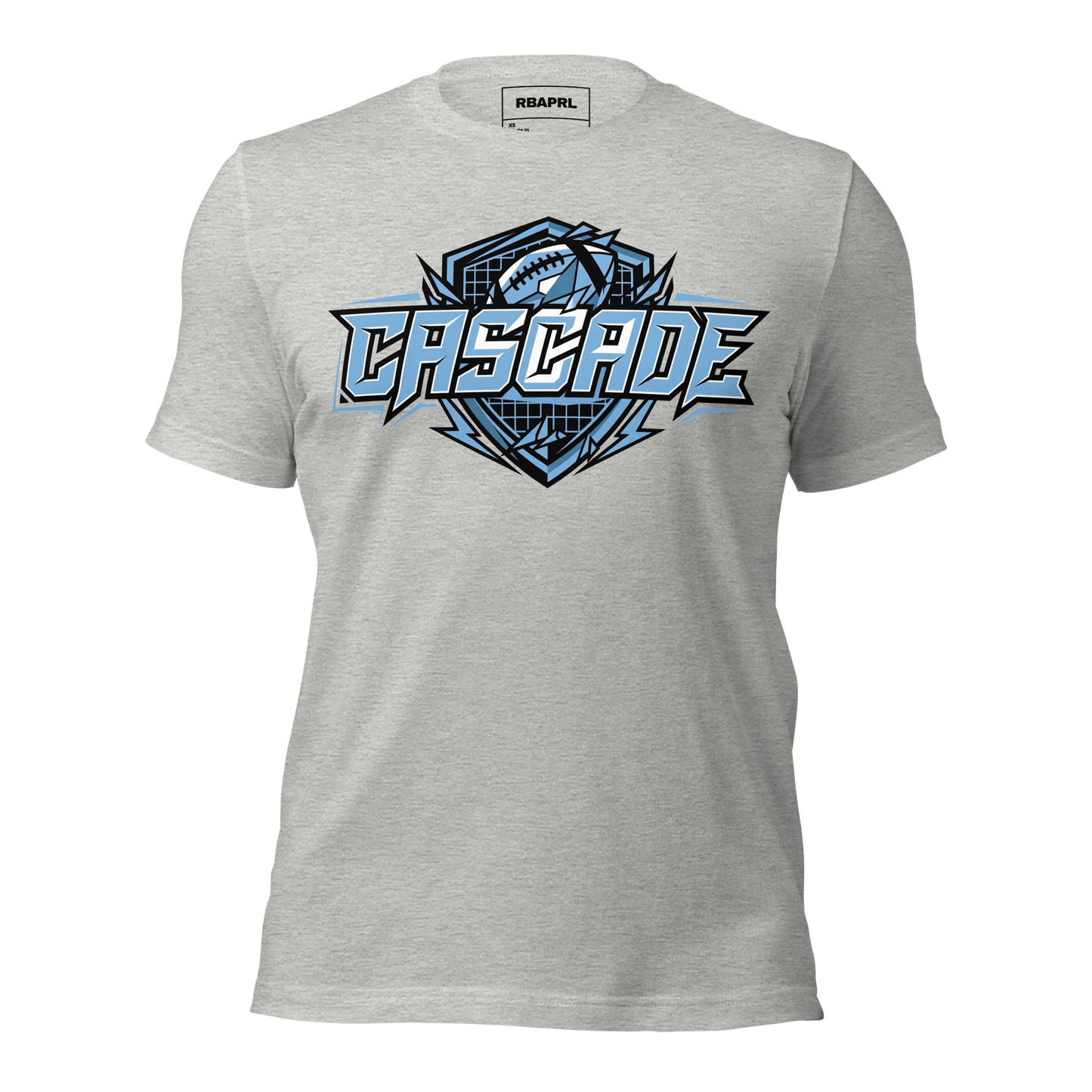 Cascade Cadets Football T-Shirt in Athletic Heather – Indiana Spirit Wear by Hometown Gameday Co.