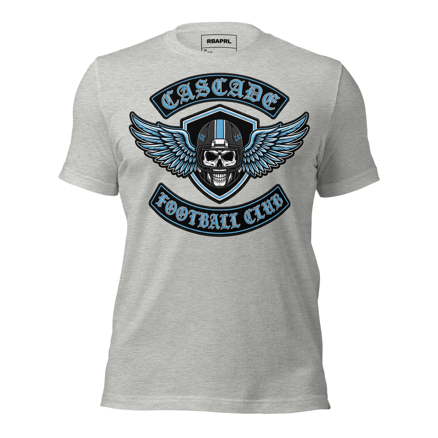 Cascade Cadets Football T-Shirt in Athletic Heather – Indiana Spirit Wear by Hometown Gameday Co.