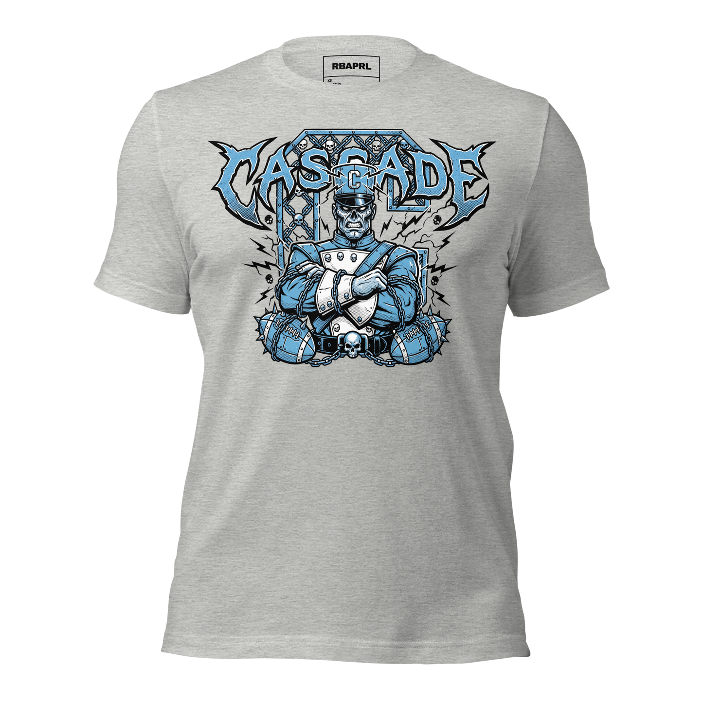 Cascade Cadets Football T-Shirt in Athletic Heather – Indiana Spirit Wear by Hometown Gameday Co.