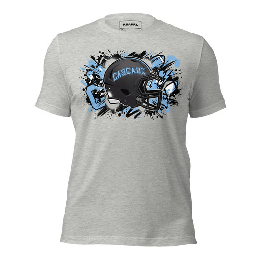 Cascade Cadets Football T-Shirt in Athletic Heather – Indiana Spirit Wear by Hometown Gameday Co.