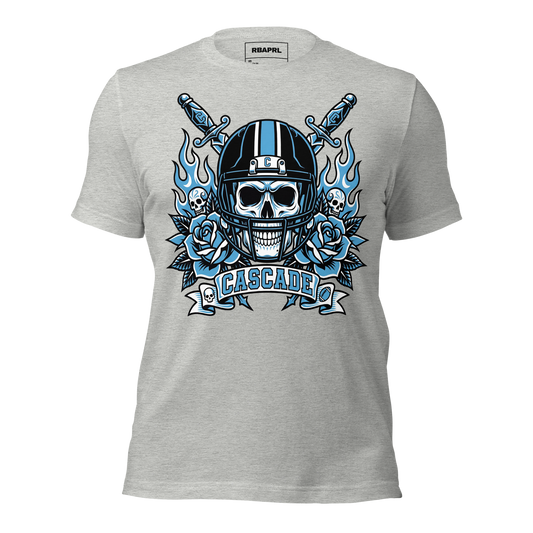 Cascade Cadets Football T-Shirt in Athletic Heather – Indiana Spirit Wear by Hometown Gameday Co.