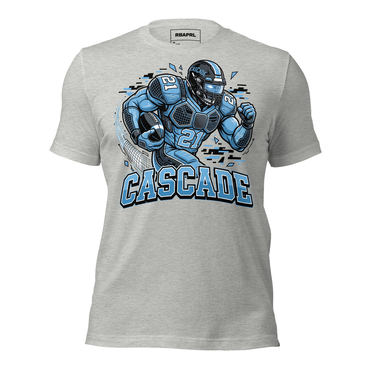 Cascade Cadets Football T-Shirt in Athletic Heather – Indiana Spirit Wear by Hometown Gameday Co.
