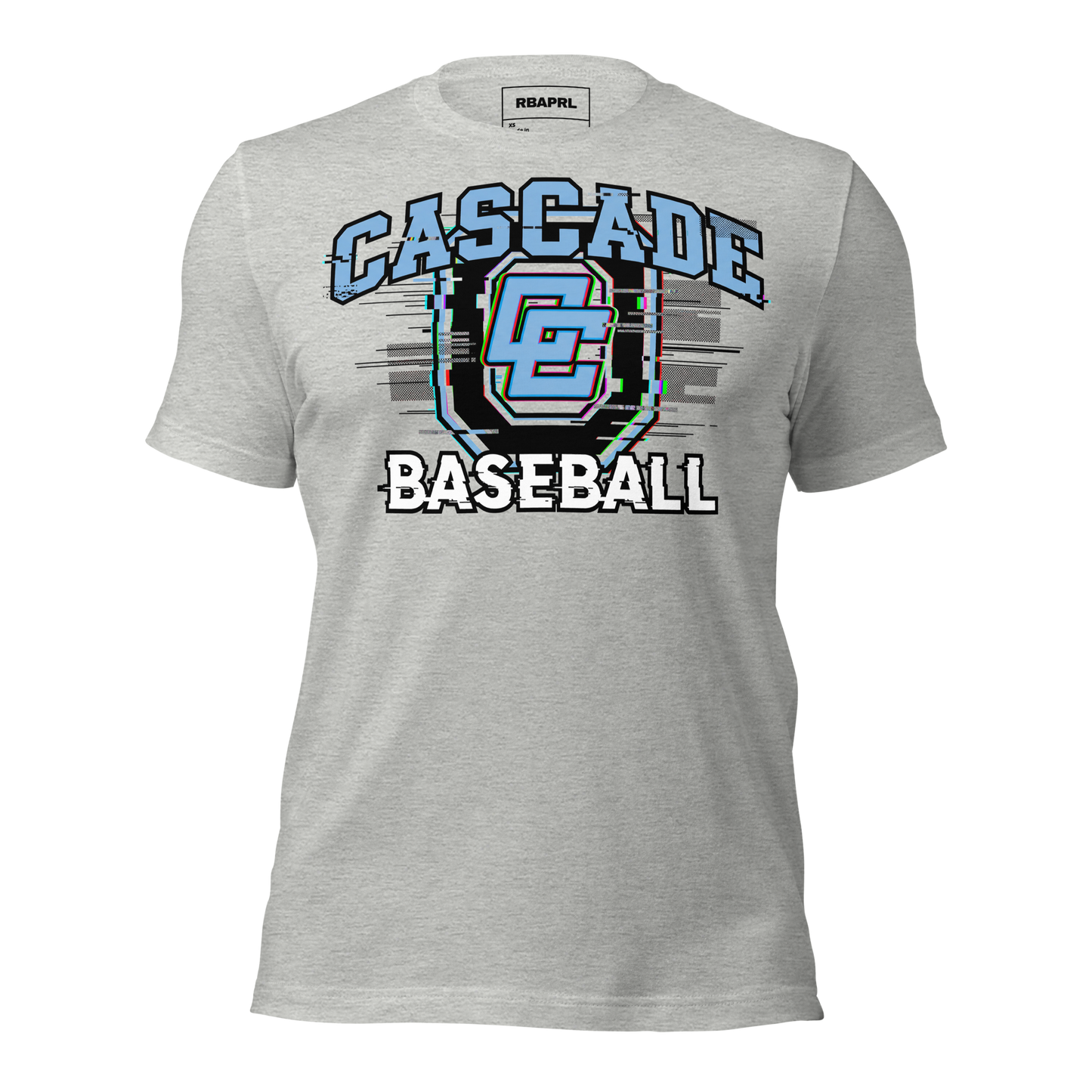 Cascade Cadets Baseball T-Shirt in Athletic Heather – Indiana Spirit Wear by Hometown Gameday Co.