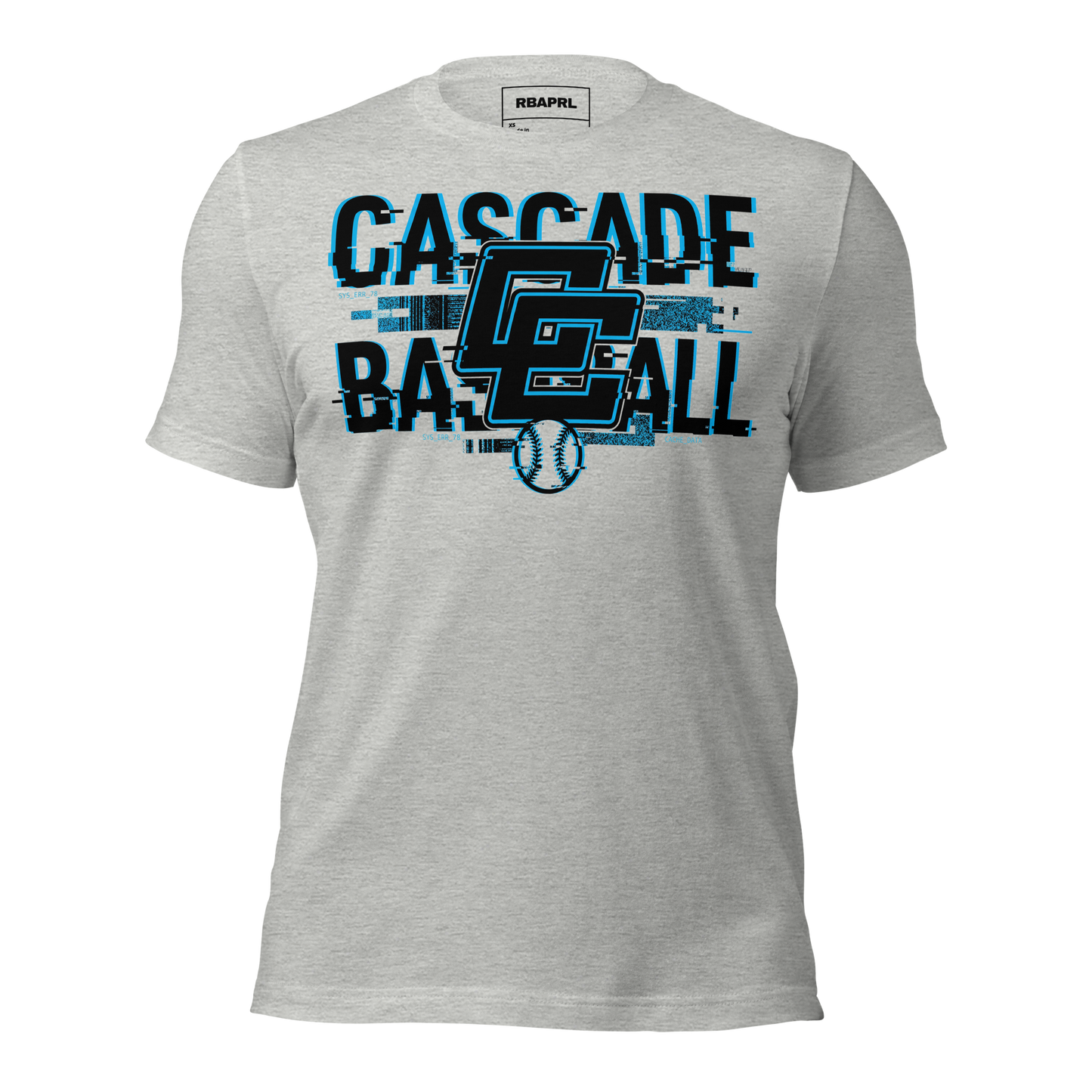Cascade Cadets Baseball T-Shirt in Athletic Heather – Indiana Spirit Wear by Hometown Gameday Co.