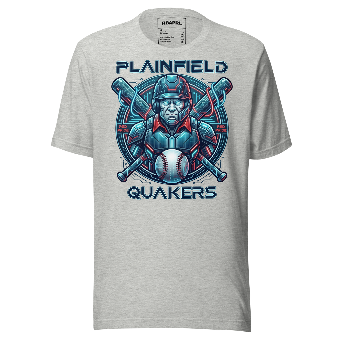Plainfield Quakers Baseball T-Shirt in Athletic Heather – Indiana Spirit Wear by Hometown Gameday Co.