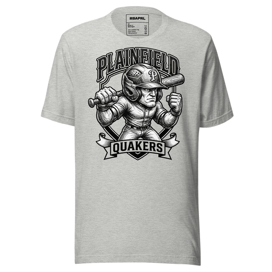 Plainfield Quakers Baseball T-Shirt in Athletic Heather – Indiana Spirit Wear by Hometown Gameday Co.