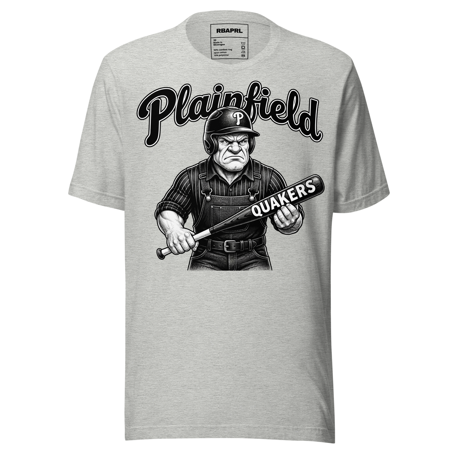 Plainfield Quakers Baseball T-Shirt in Athletic Heather – Indiana Spirit Wear by Hometown Gameday Co.