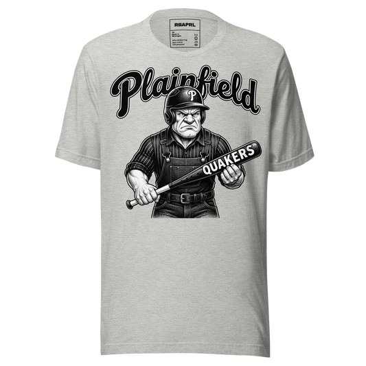 Plainfield Quakers Baseball T-Shirt in Athletic Heather – Indiana Spirit Wear by Hometown Gameday Co.