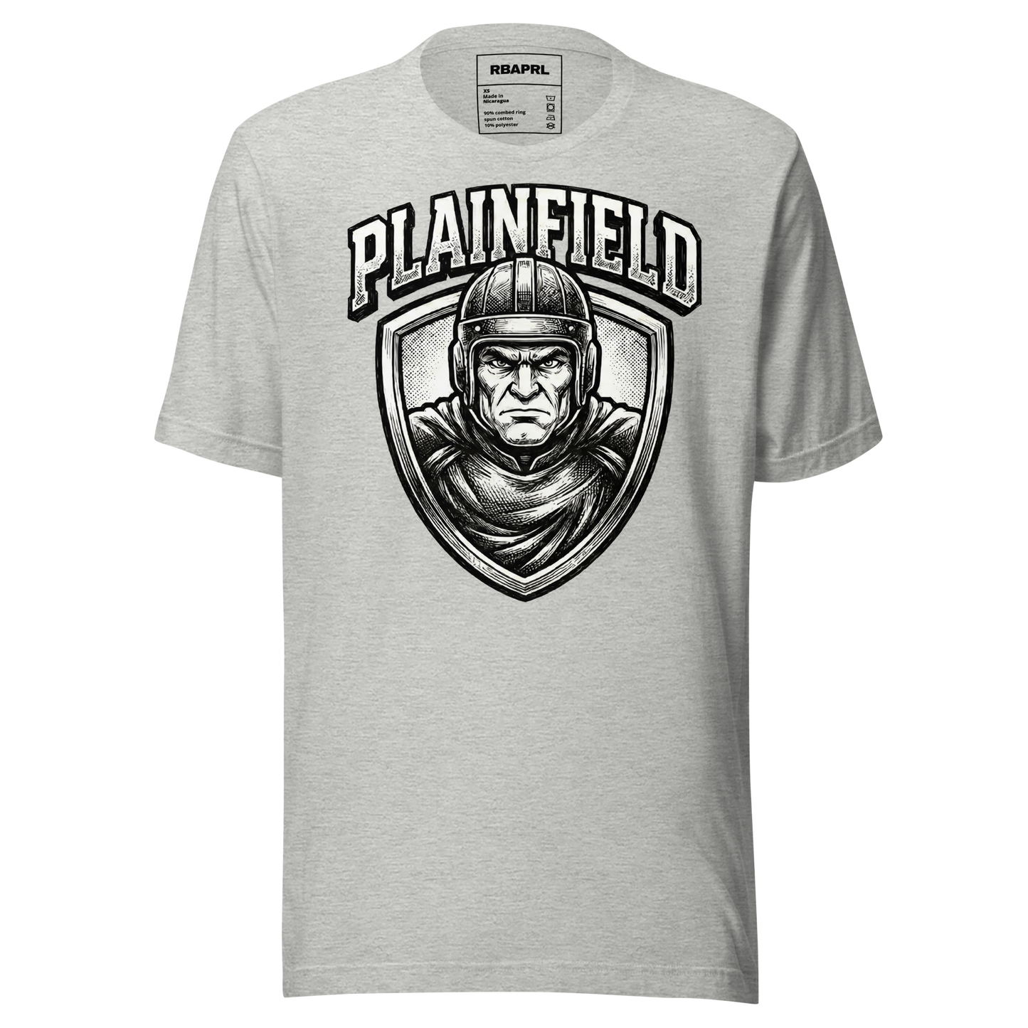 Plainfield Quakers Football T-Shirt in Athletic Heather – Indiana Spirit Wear by Hometown Gameday Co.