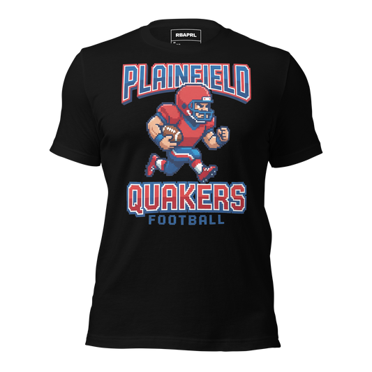 Plainfield Quakers Football T-Shirt in Black – Indiana Spirit Wear by Hometown Gameday Co.