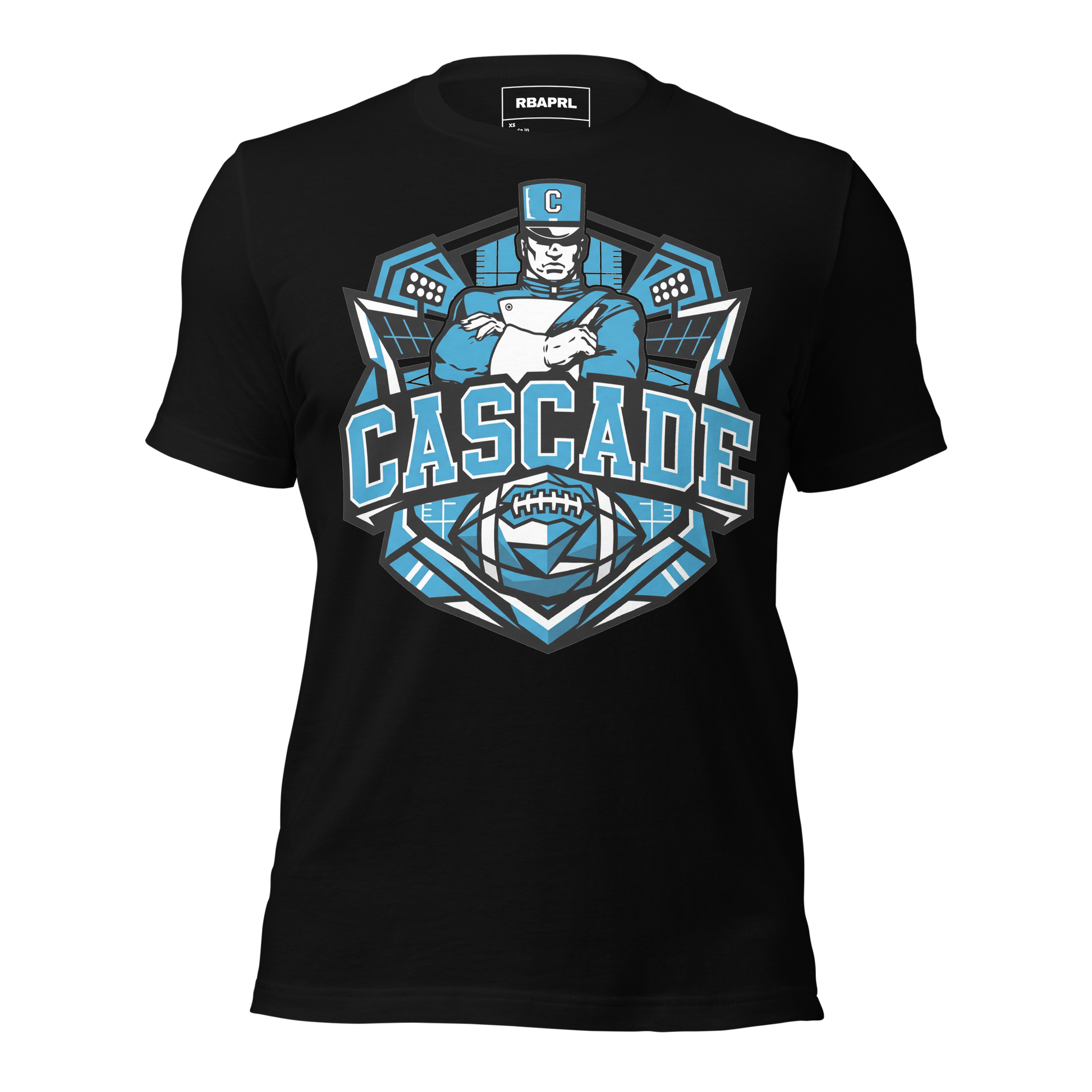 Cascade Cadets Football T-Shirt in Black – Indiana Spirit Wear by Hometown Gameday Co.