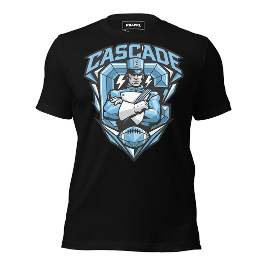 Cascade Cadets Football T-Shirt in Black – Indiana Spirit Wear by Hometown Gameday Co.