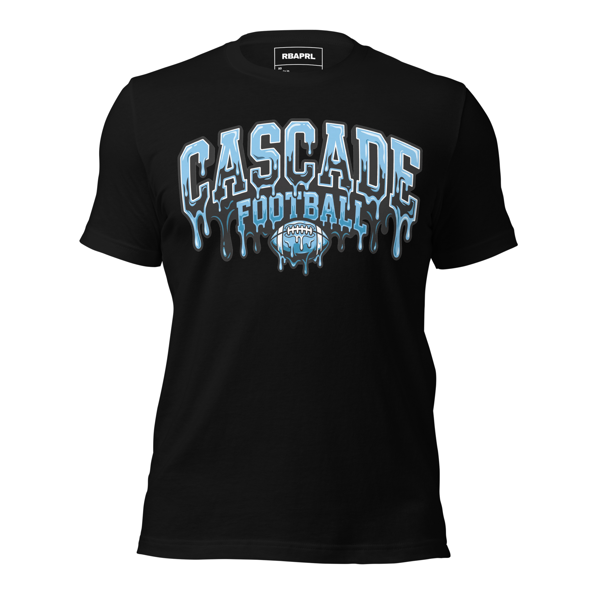 Cascade Cadets Football T-Shirt in Black – Indiana Spirit Wear by Hometown Gameday Co.