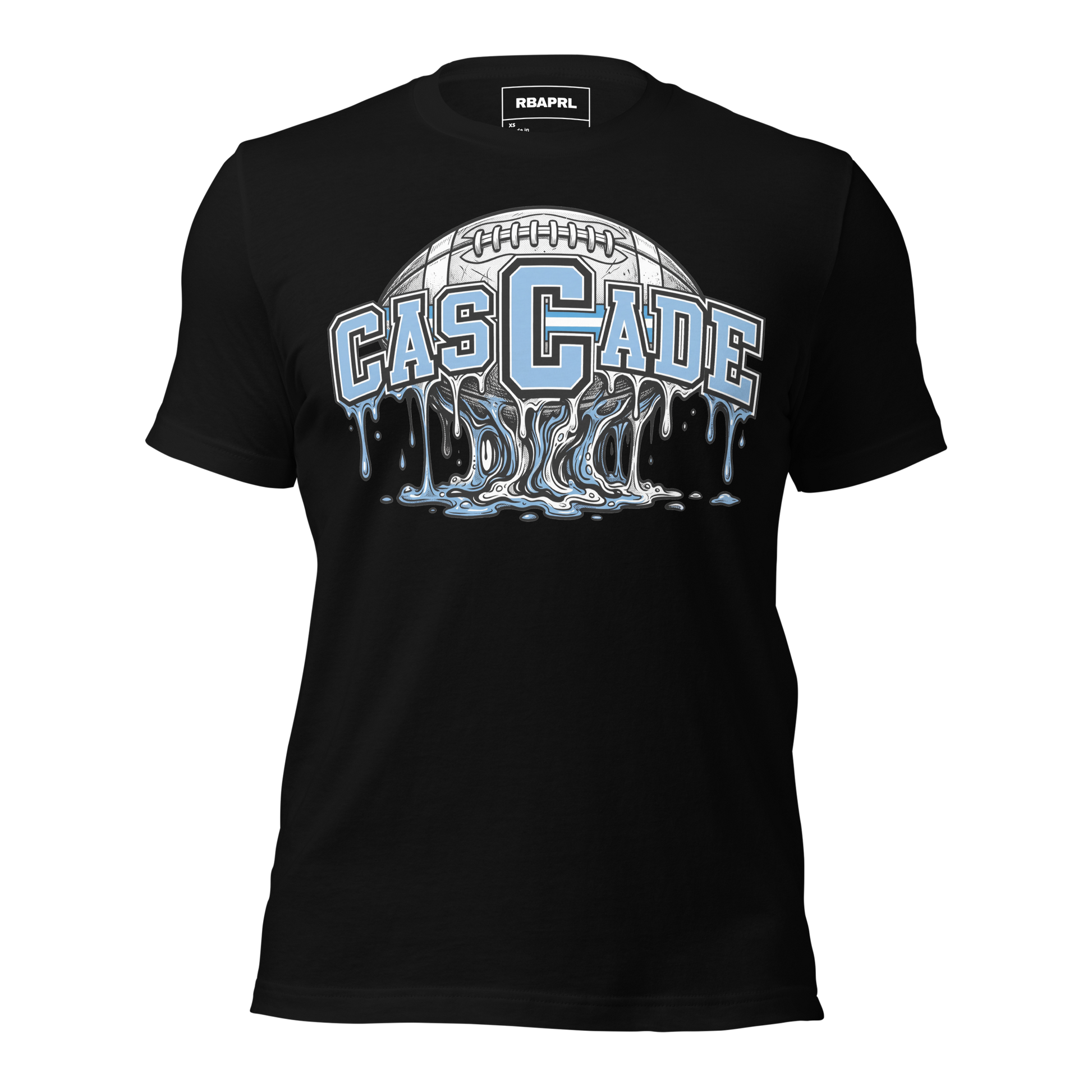 Cascade Cadets Football T-Shirt in Black – Indiana Spirit Wear by Hometown Gameday Co.