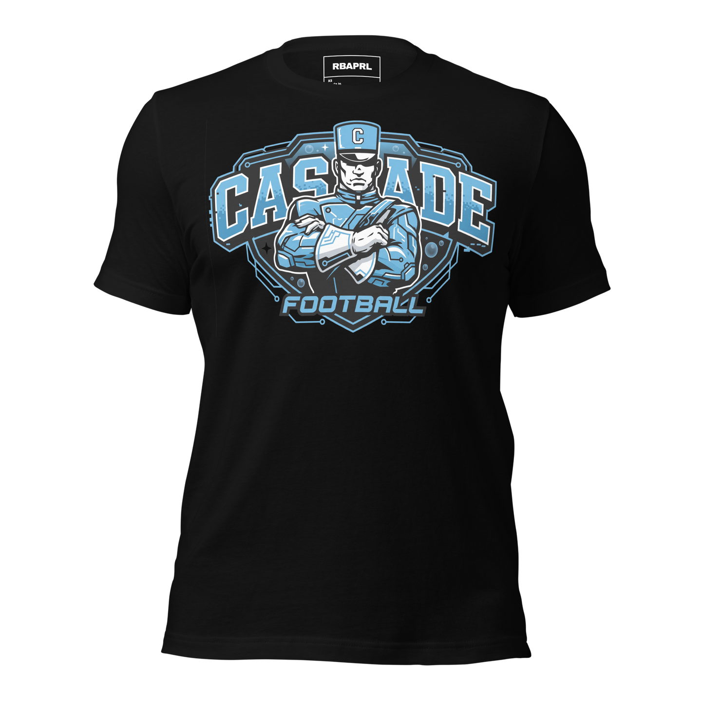 Cascade Cadets Football T-Shirt in Black – Indiana Spirit Wear by Hometown Gameday Co.