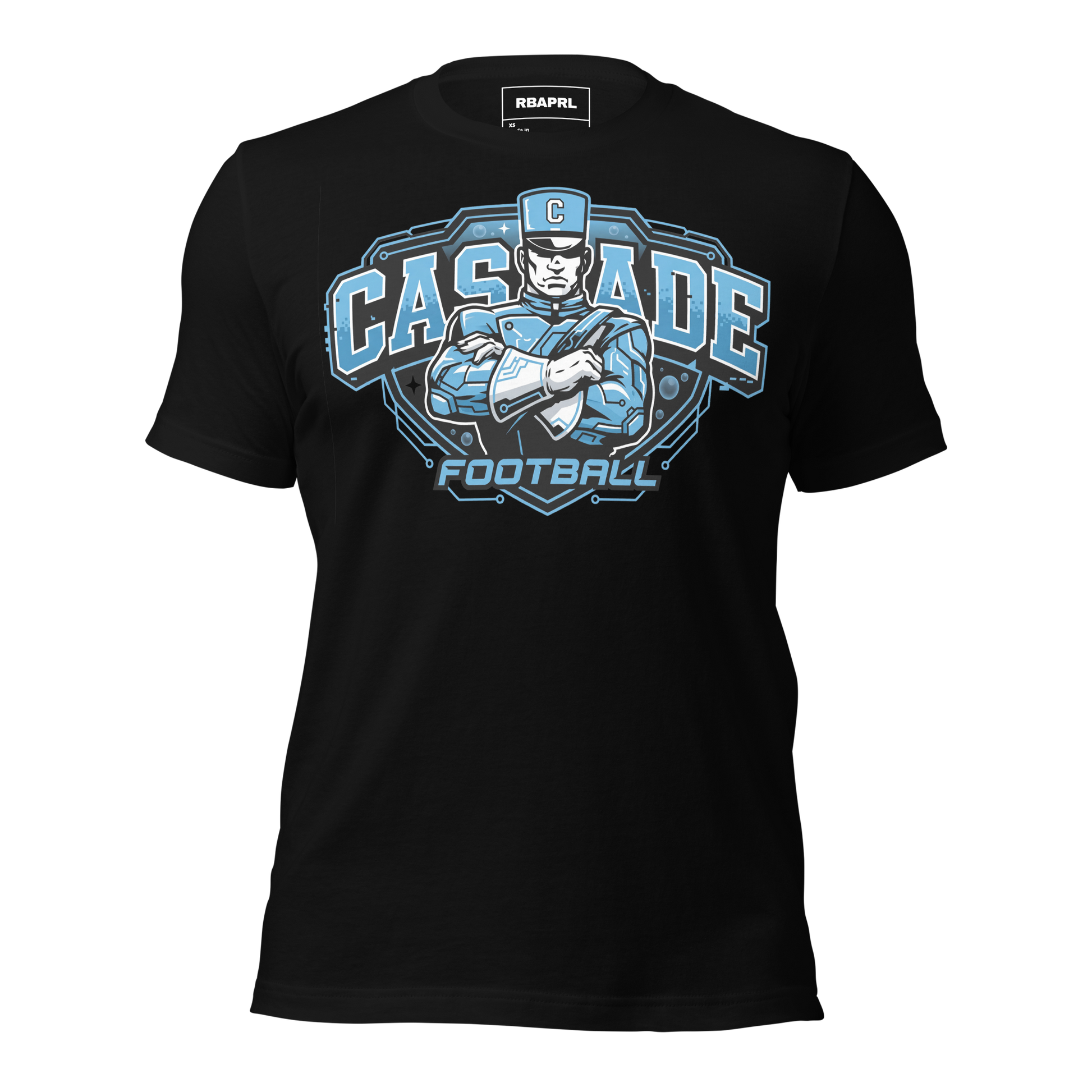 Cascade Cadets Football T-Shirt in Black – Indiana Spirit Wear by Hometown Gameday Co.