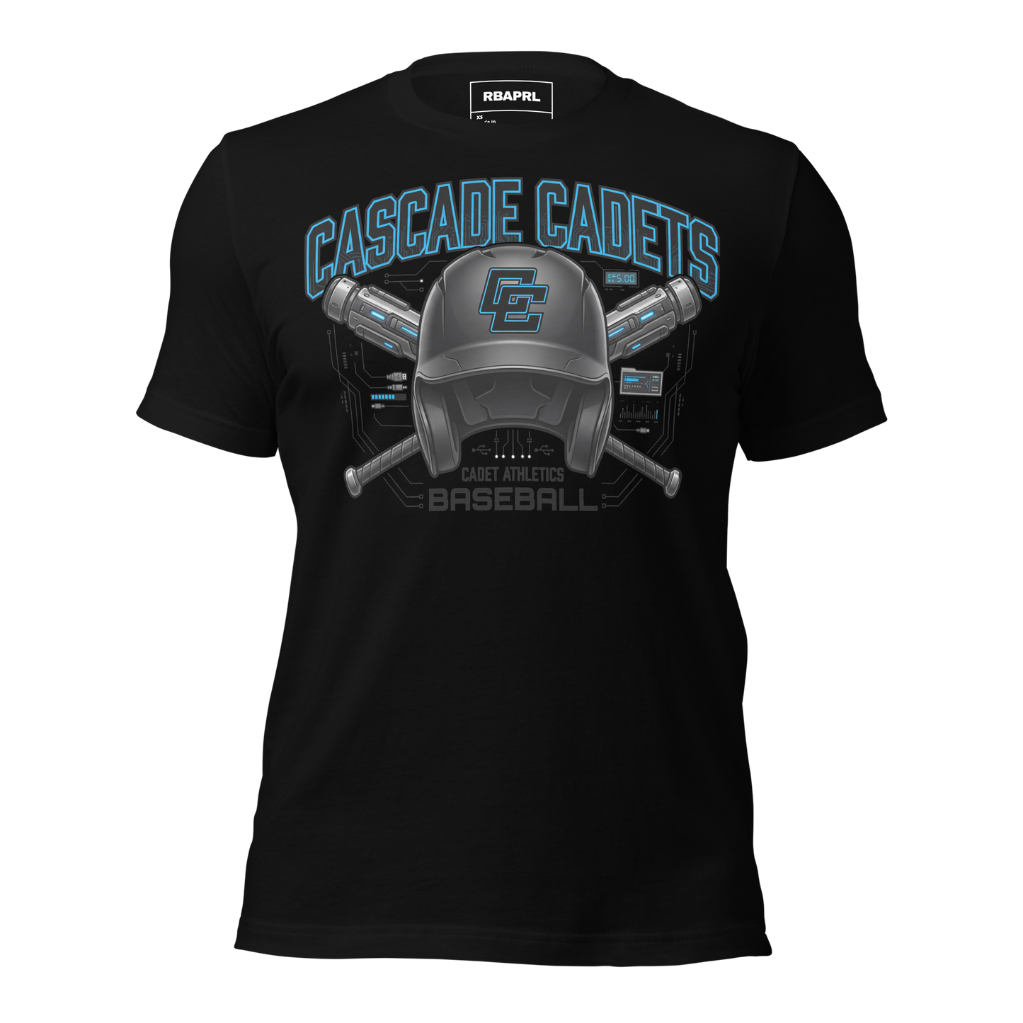 Cascade Cadets Baseball T-Shirt in Black – Indiana Spirit Wear by Hometown Gameday Co.