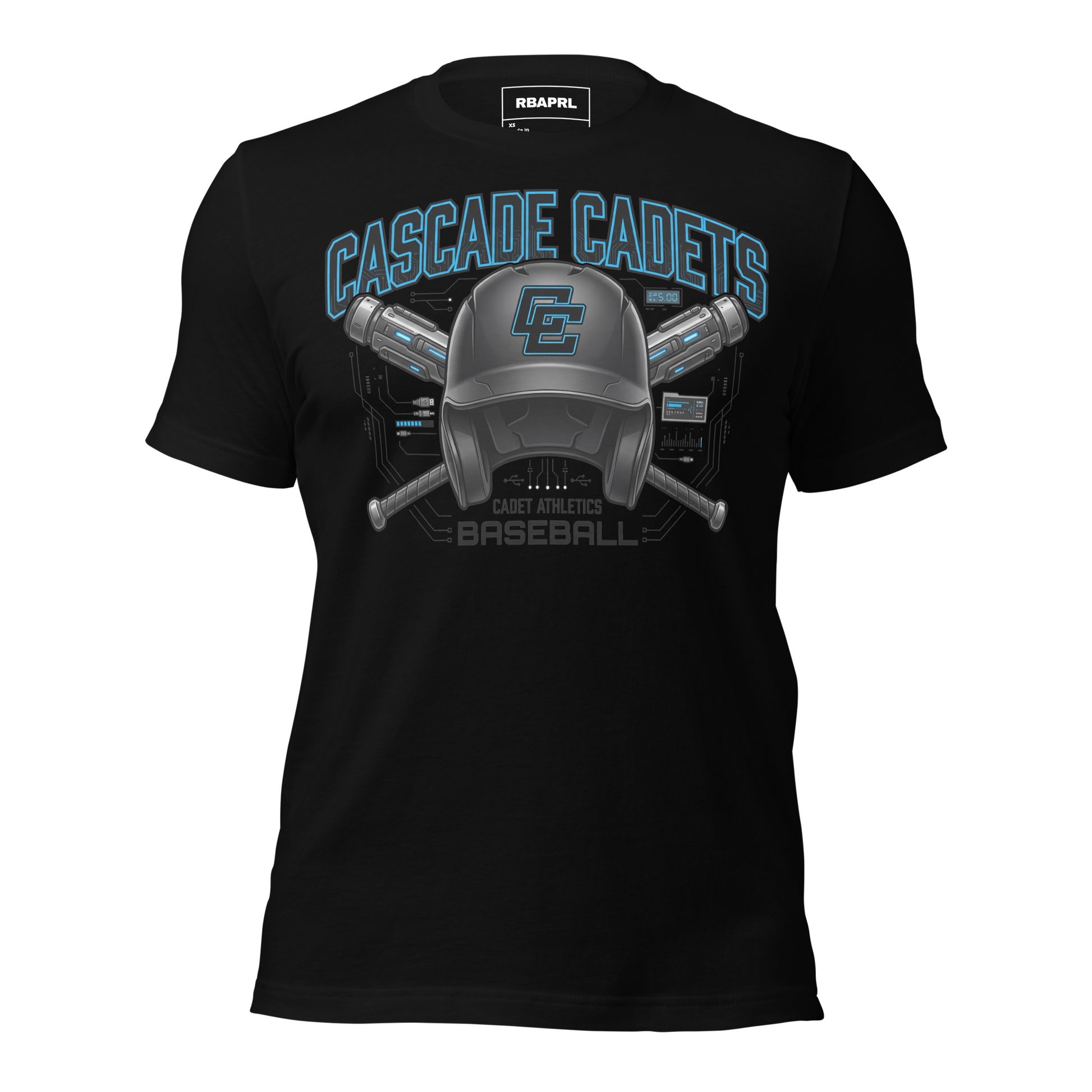Cascade Cadets Baseball T-Shirt in Black – Indiana Spirit Wear by Hometown Gameday Co.
