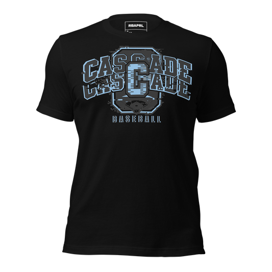 Cascade Cadets Baseball T-Shirt in Black – Indiana Spirit Wear by Hometown Gameday Co.