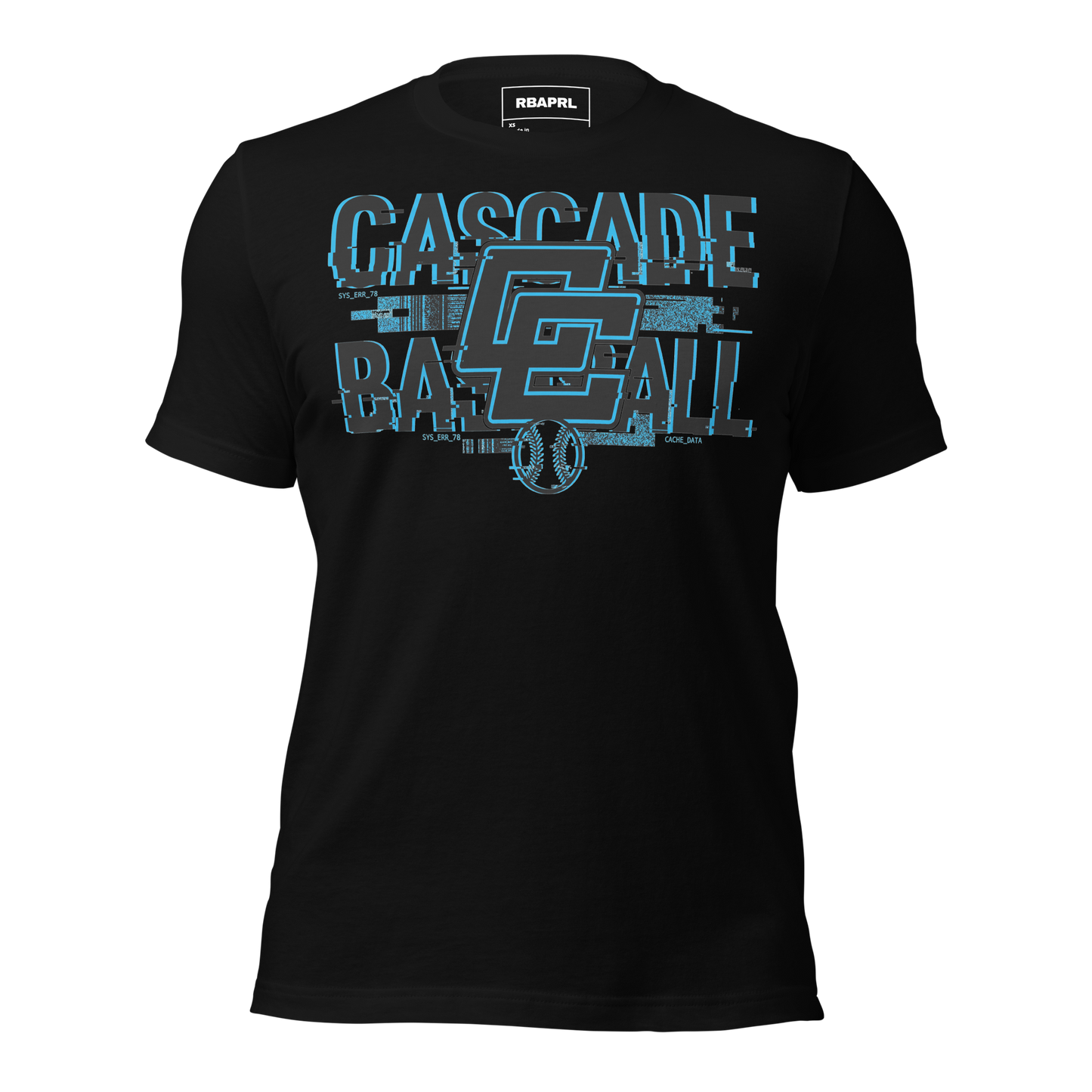 Cascade Cadets Baseball T-Shirt in Black – Indiana Spirit Wear by Hometown Gameday Co.