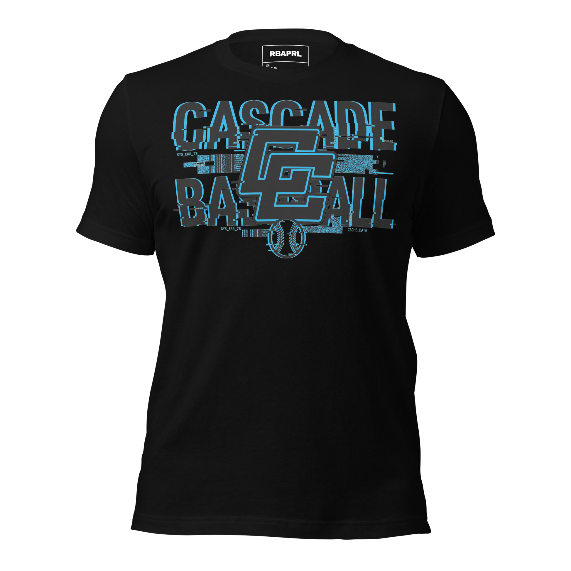 Cascade Cadets Baseball T-Shirt in Black – Indiana Spirit Wear by Hometown Gameday Co.