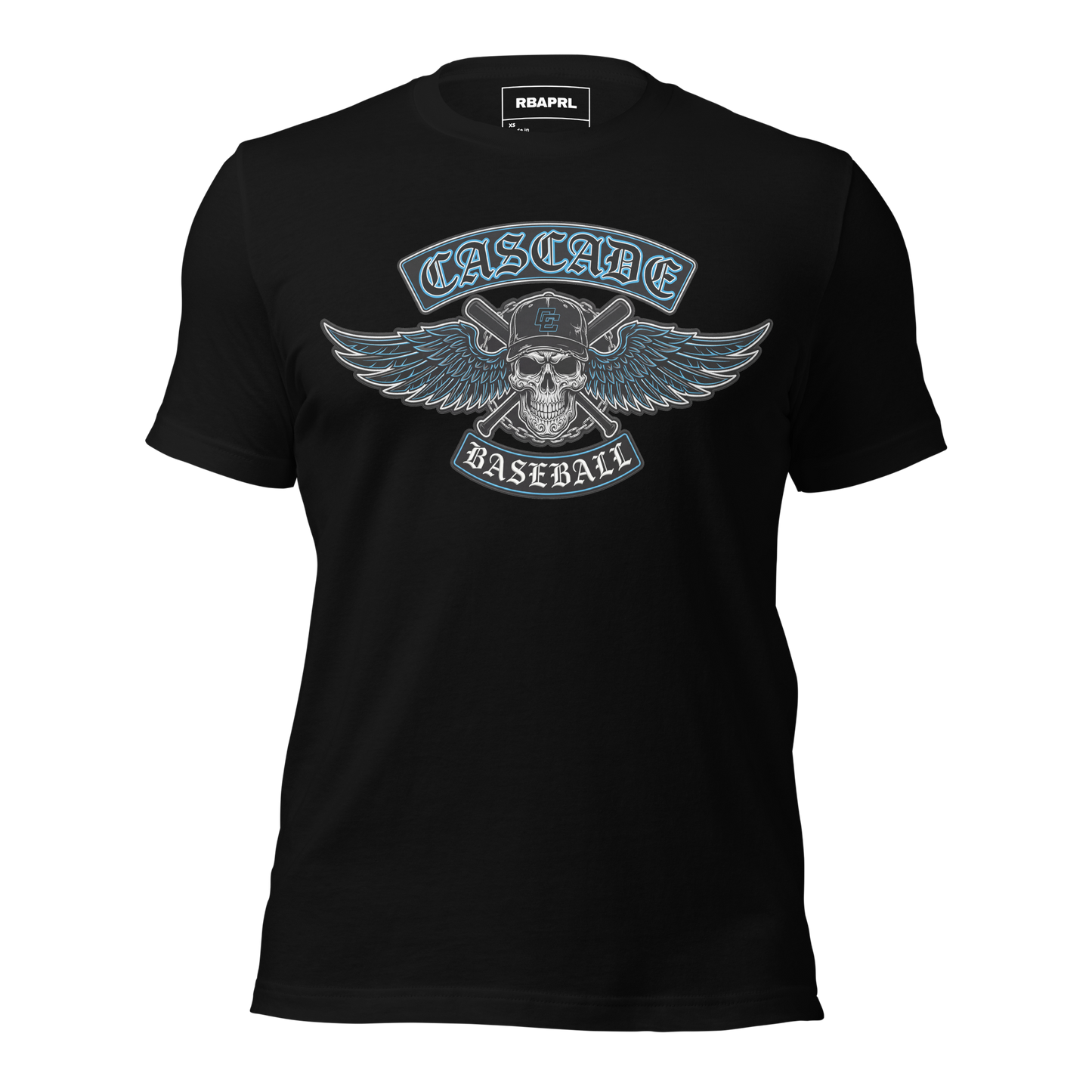 Cascade Cadets Baseball T-Shirt in Black – Indiana Spirit Wear by Hometown Gameday Co.