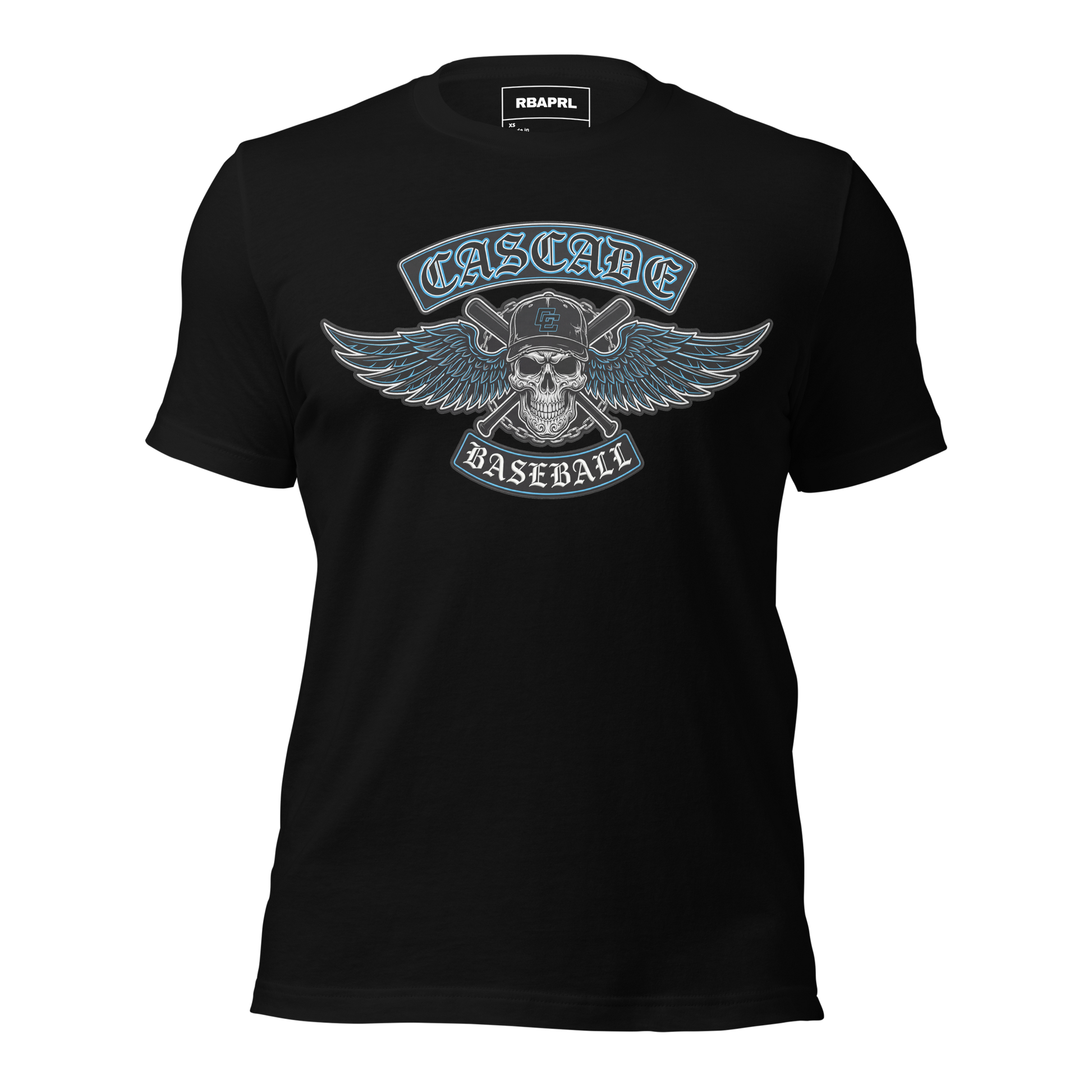 Cascade Cadets Baseball T-Shirt in Black – Indiana Spirit Wear by Hometown Gameday Co.