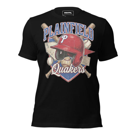 Plainfield Quakers Baseball T-Shirt in Black – Indiana Spirit Wear by Hometown Gameday Co.